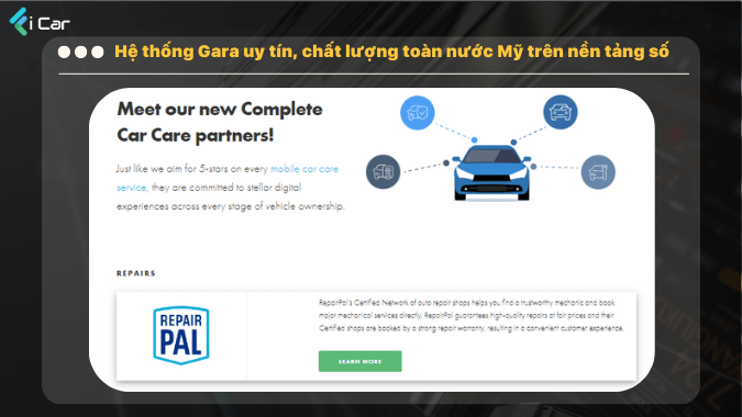 Nền tảng số cho phép tiếp cận hệ thống gara uy tín, chất lượng hàng đầu một cách dễ dàng